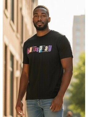Hairspray The Musical T-Shirt XL Black Broadway Tour Promo Gildan New Unworn